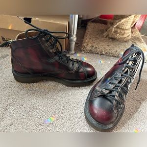 Vintage oxblood Dr. Marten ankle boots